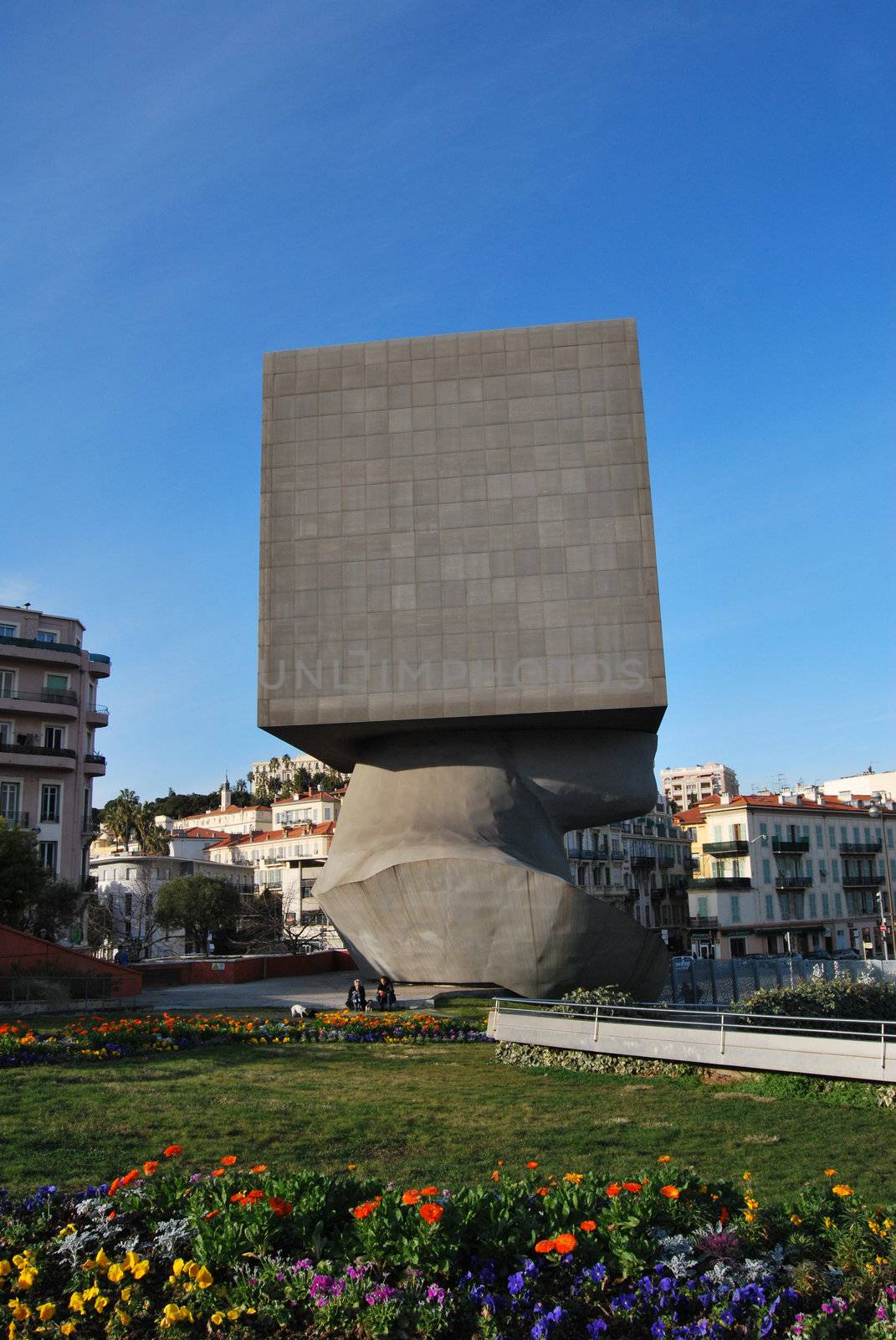 A face in a cube Nice Villas, Côte d'Azur, France