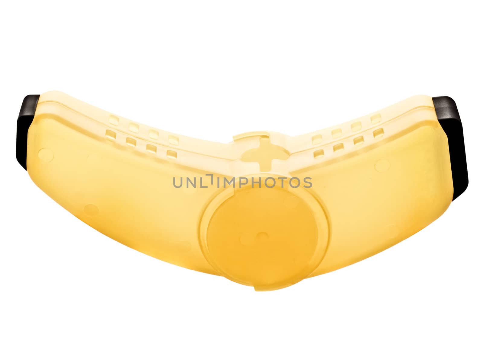 close up of a plastic banana container