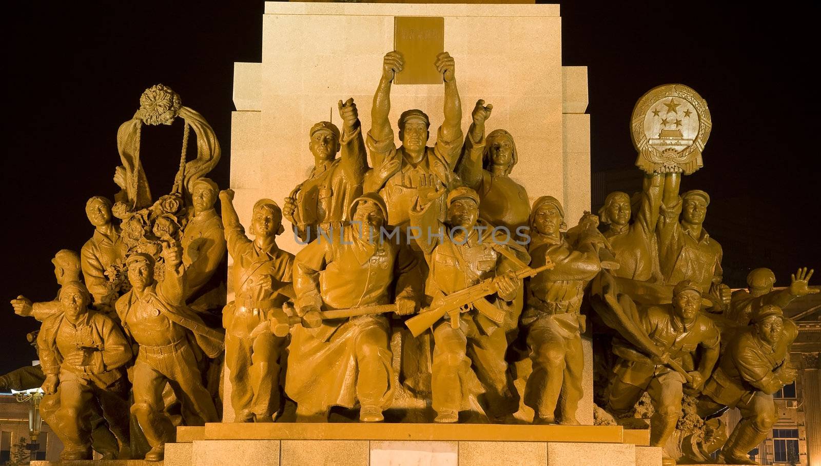 Mao Statue View of Heroes Zhongshan Square, Shenyang, China at N by bill_perry