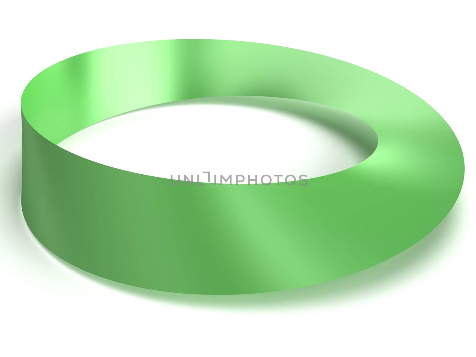 Mobius band on a white background