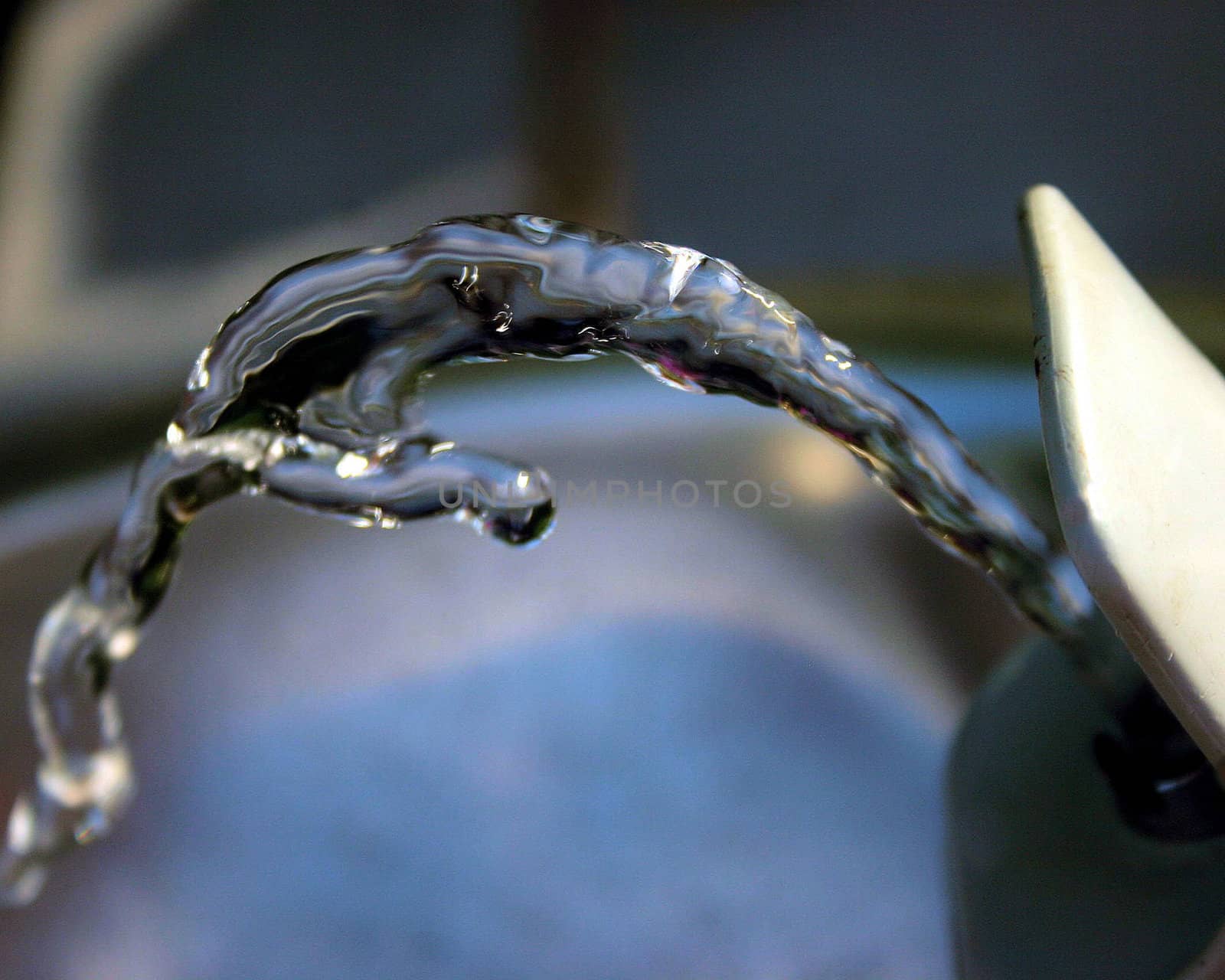 Drinking Fountain squirting water.