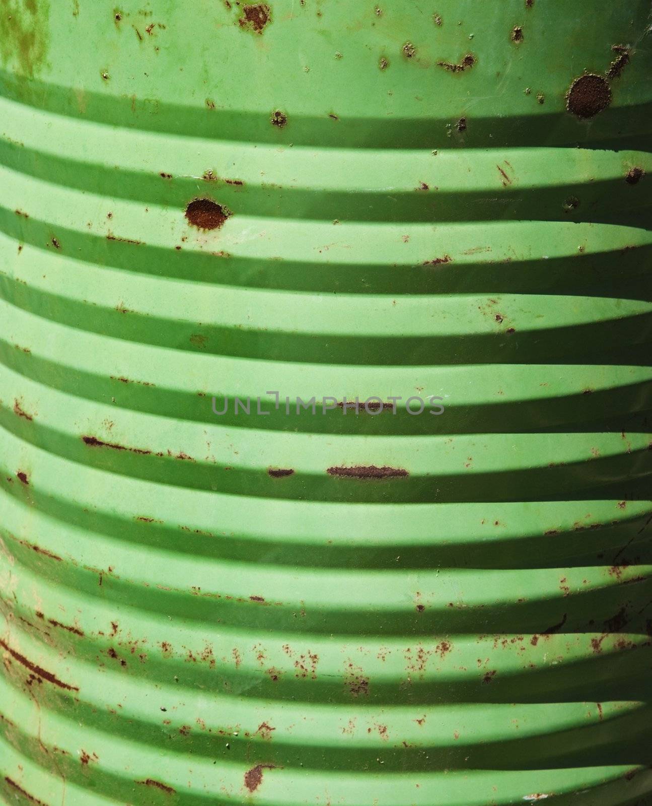 Side of green cannister. by iofoto