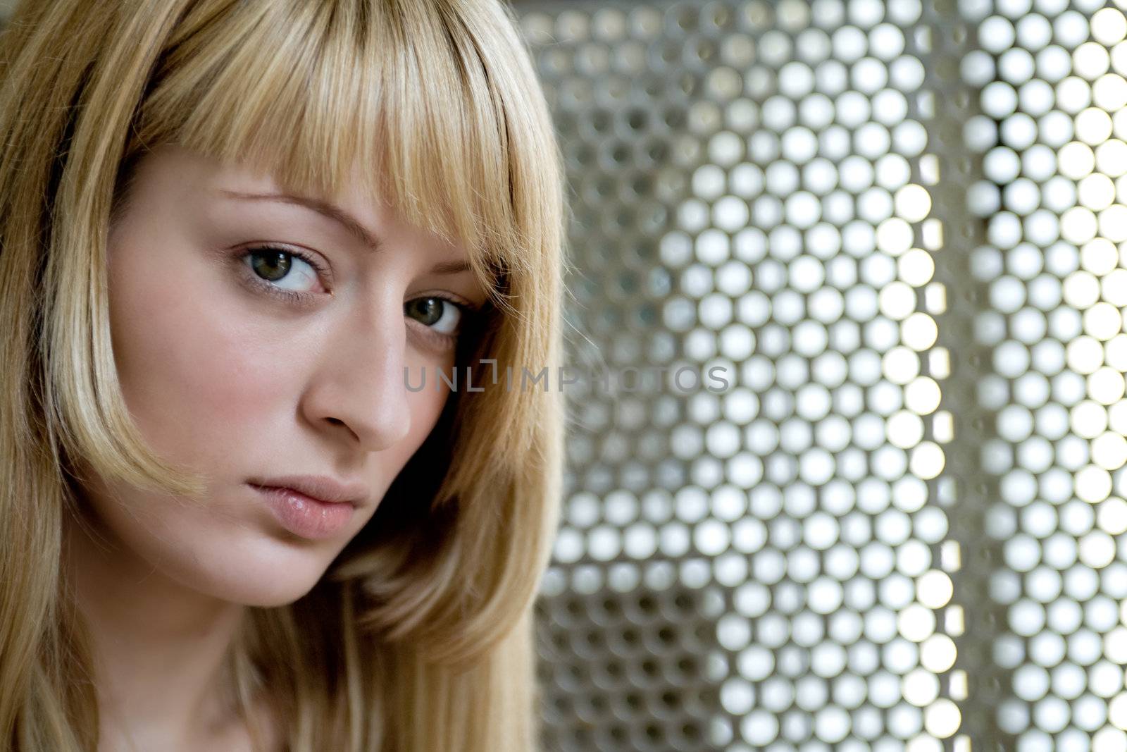 Portrait of a woman making eye contact