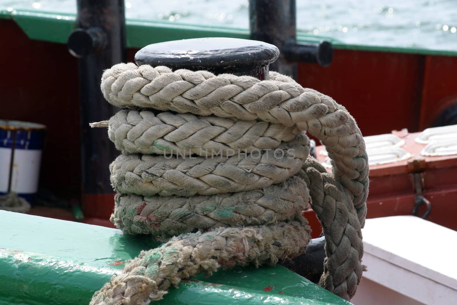Rope of boat knotting