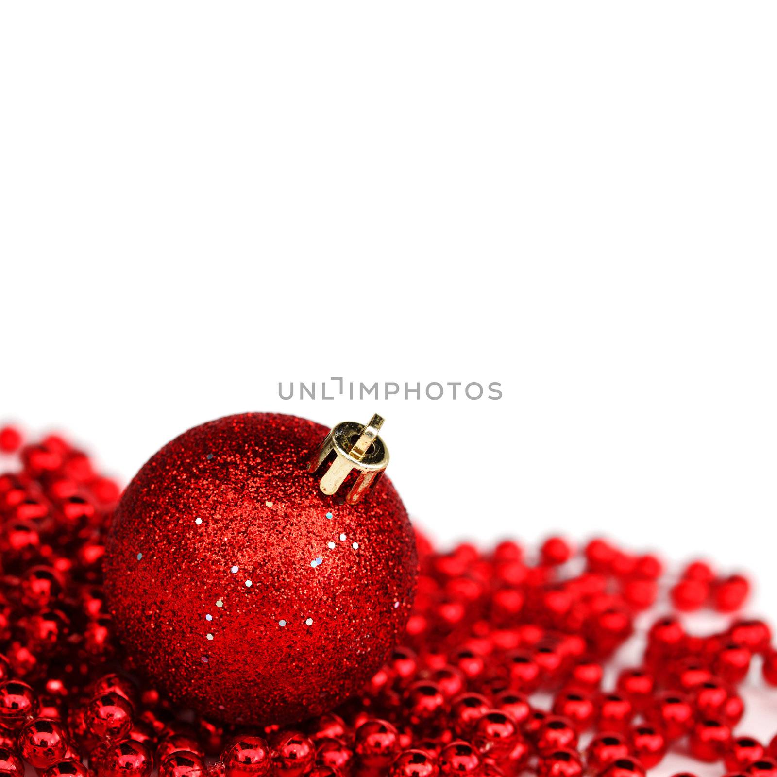 red christmas ball by Yellowj