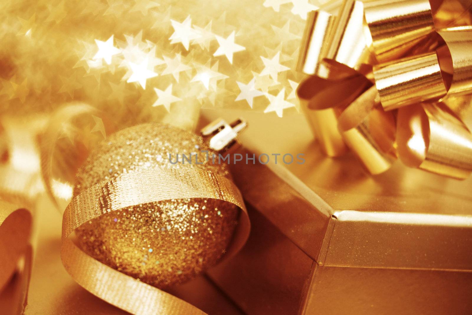 christmas background close up on star background