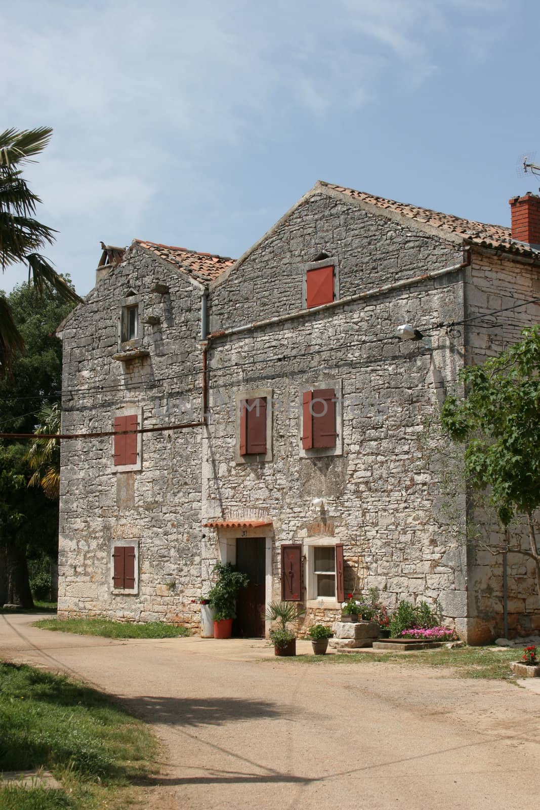 A typical little old village in the Istria, Croatia