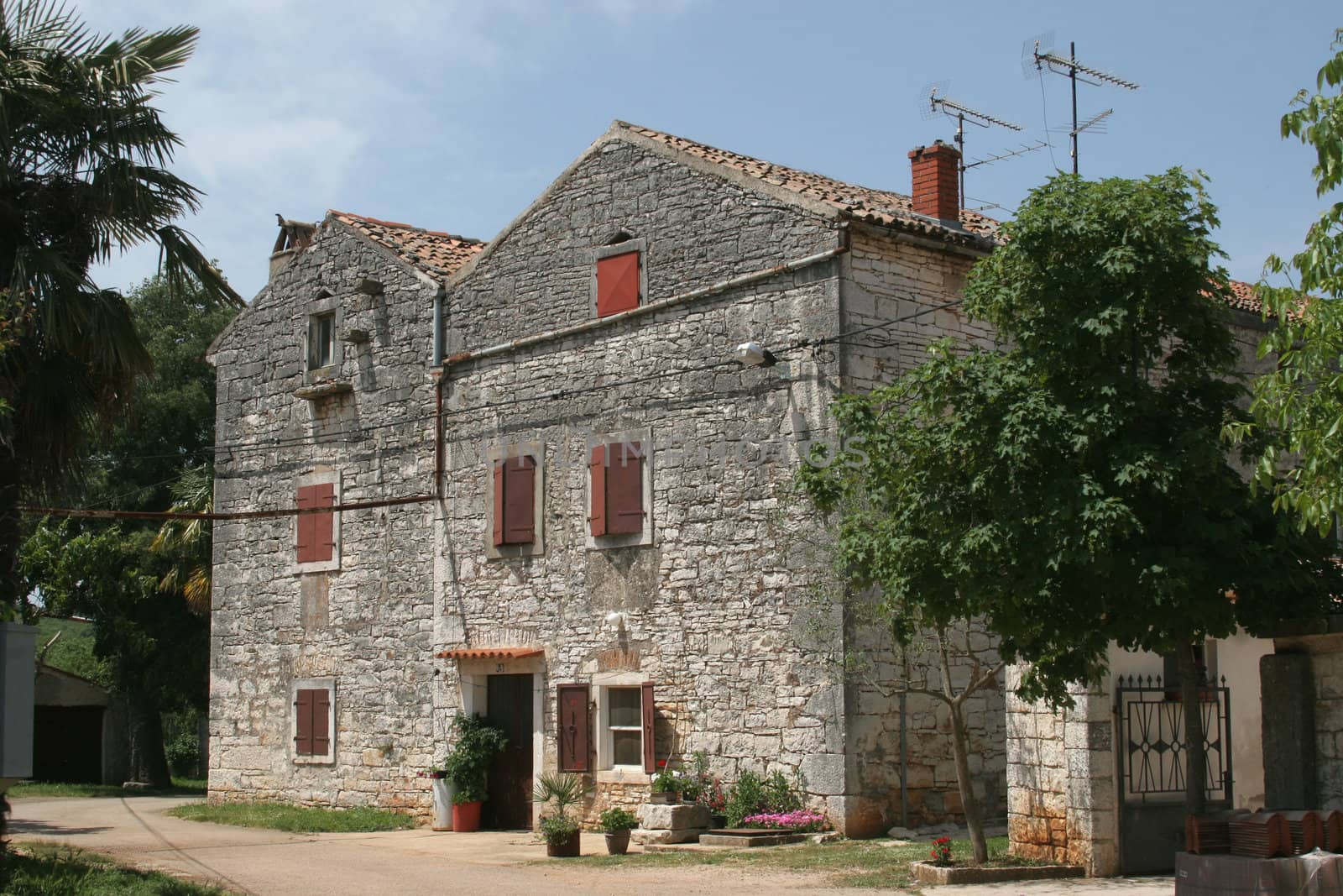 A typical little old village in the Istria, Croatia