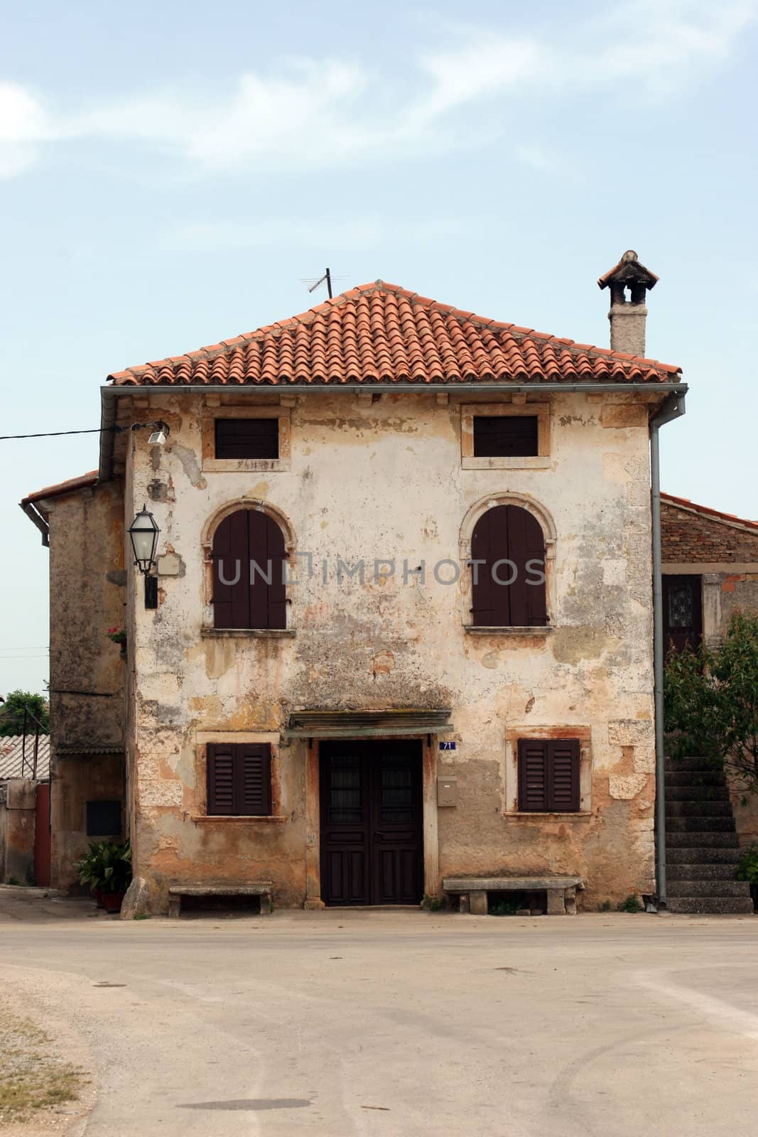 Typical country house in Istria, Croatia.