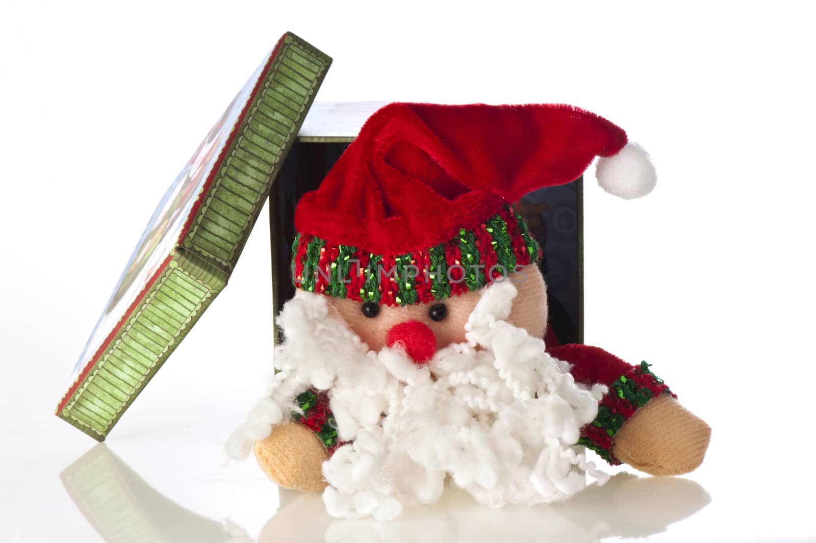 Santa Claus doll on a white background