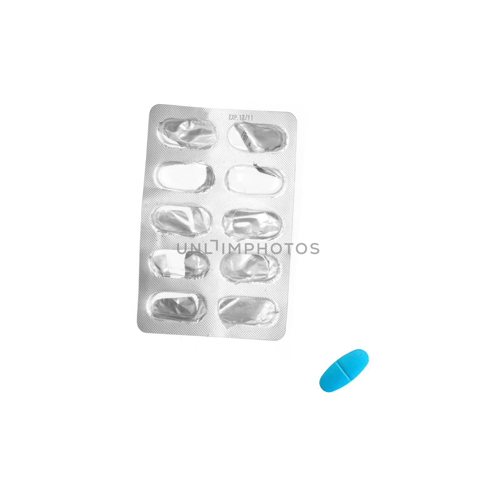 Prescription drugs isolated on a white background