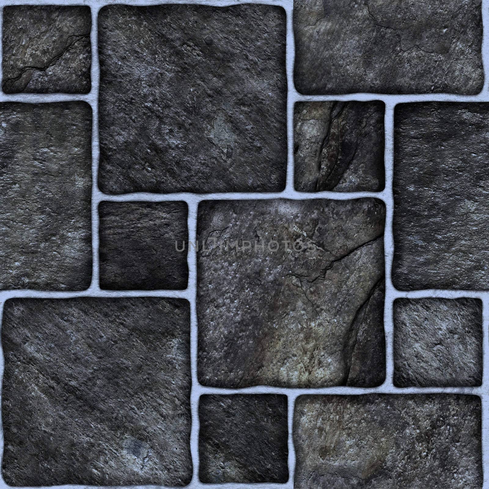Black marble-stone mosaic texture. (High.res.)