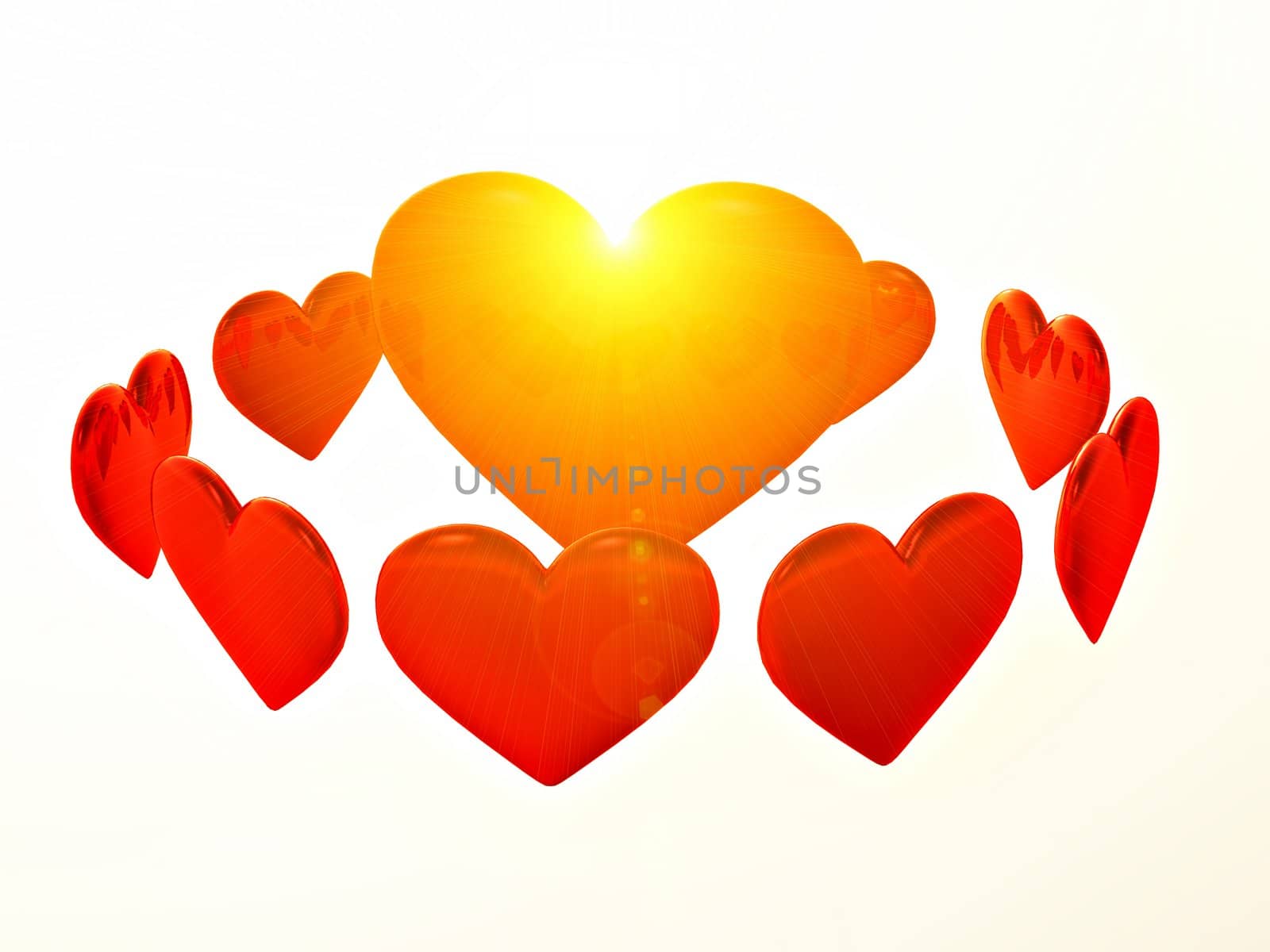 hearts by gufoto