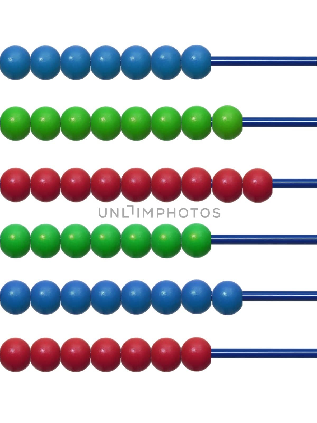 An abacus isolated against a white background