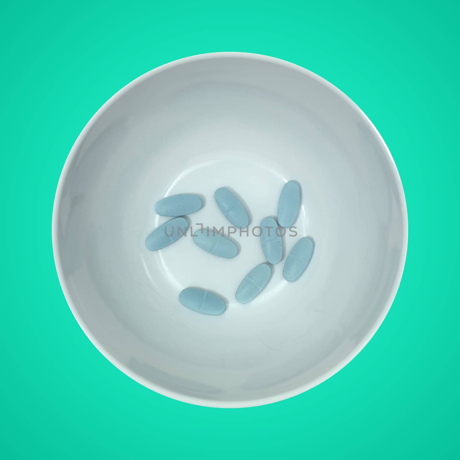 Prescription drugs isolated on a color background
