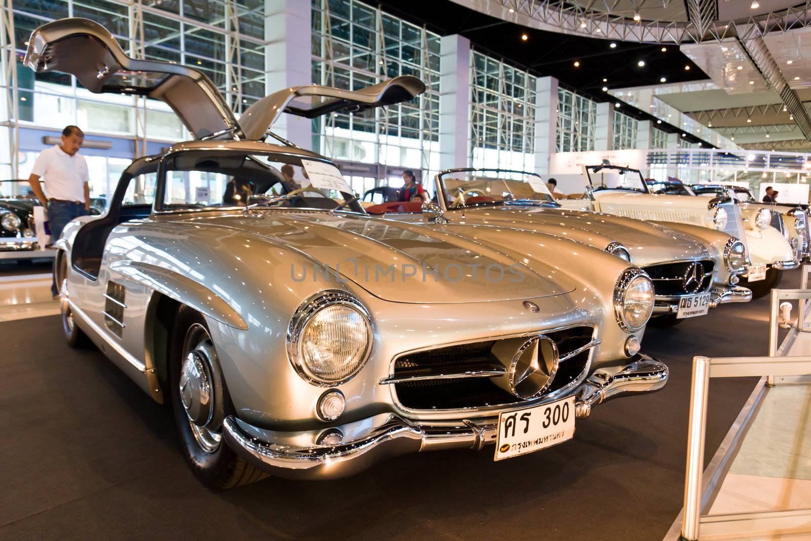 NONTABURI-DECEMBER 03: Classic car Mercedes Benz 300SL Display at Thailand International Motor Expo 2011 December 03