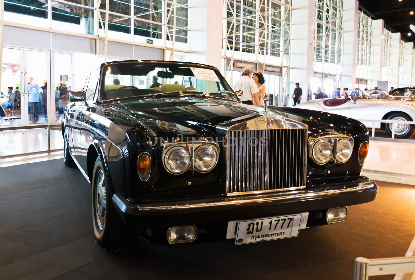 NONTABURI-DECEMBER 03: Vintage car Rolls Royce Corniche  Display at Thailand International Motor Expo 2011 December 03