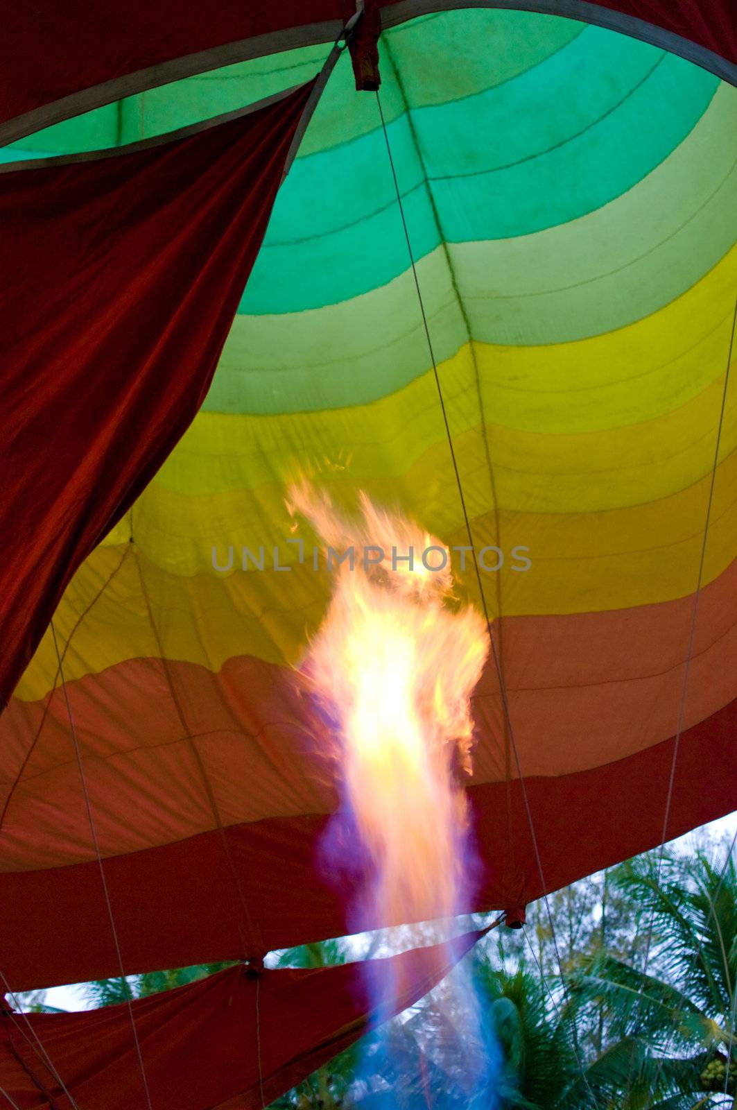 Flame from gas for hot air balloon by pixbox77