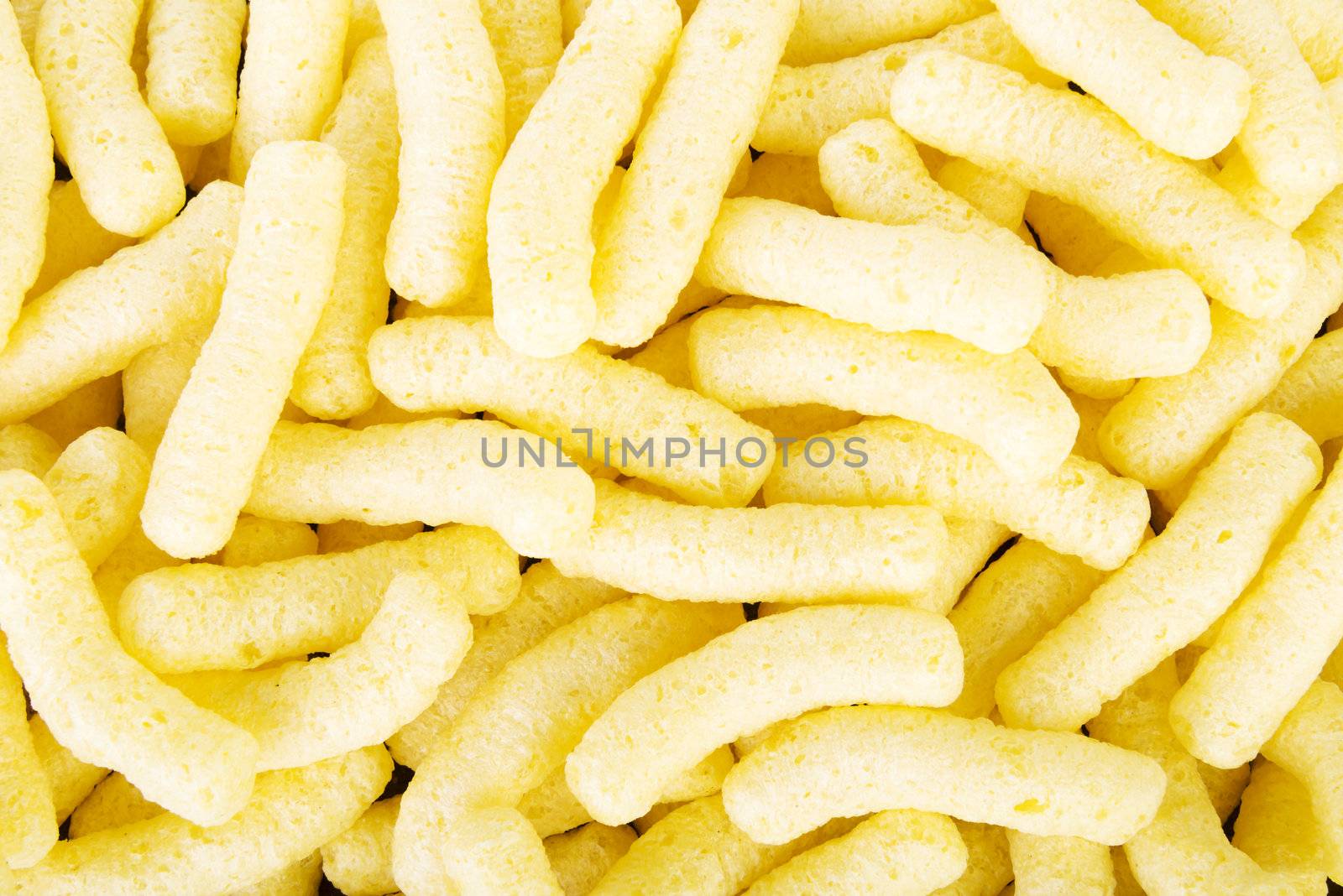 Crunchy corn snacks by BDS