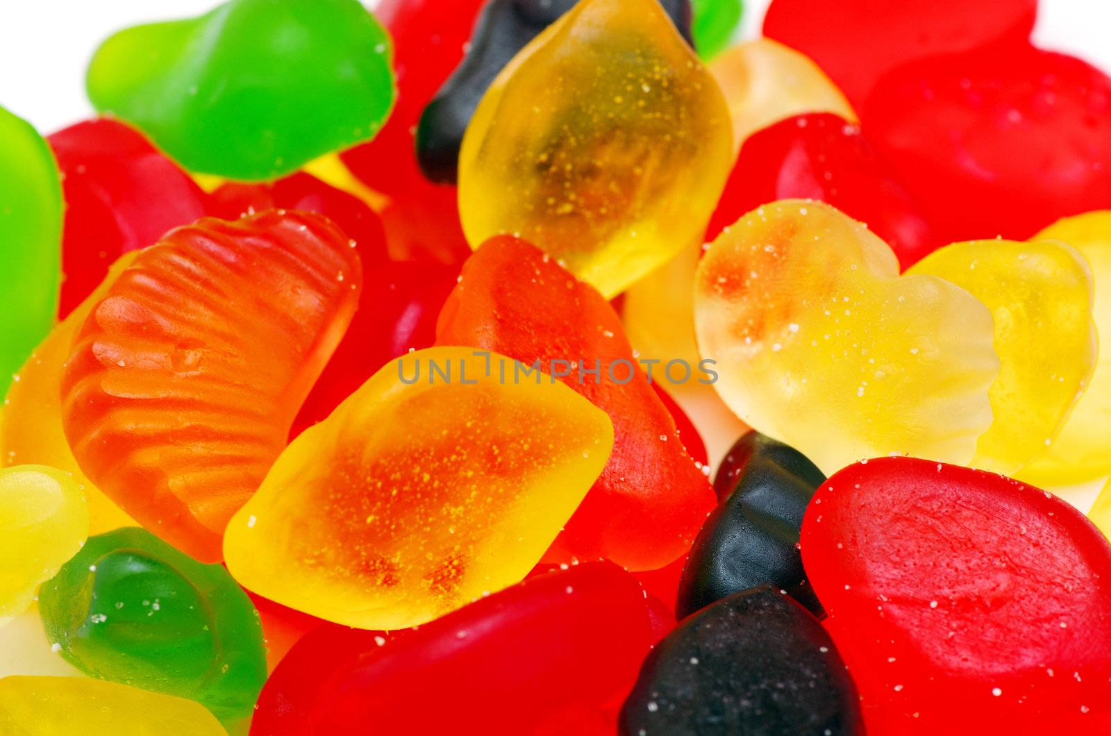 Close up of colorful candy