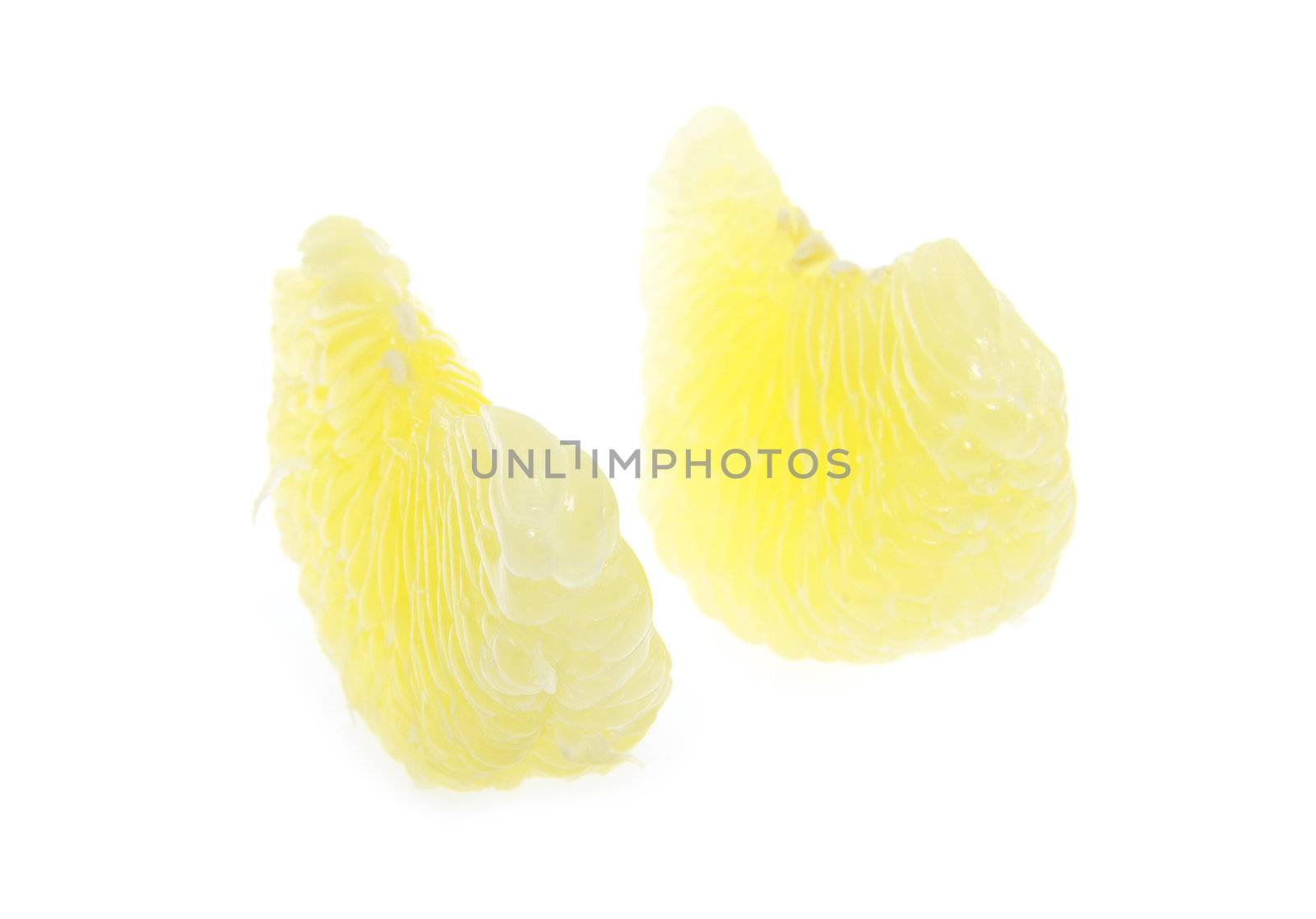 halves grapefruit isolated on a white