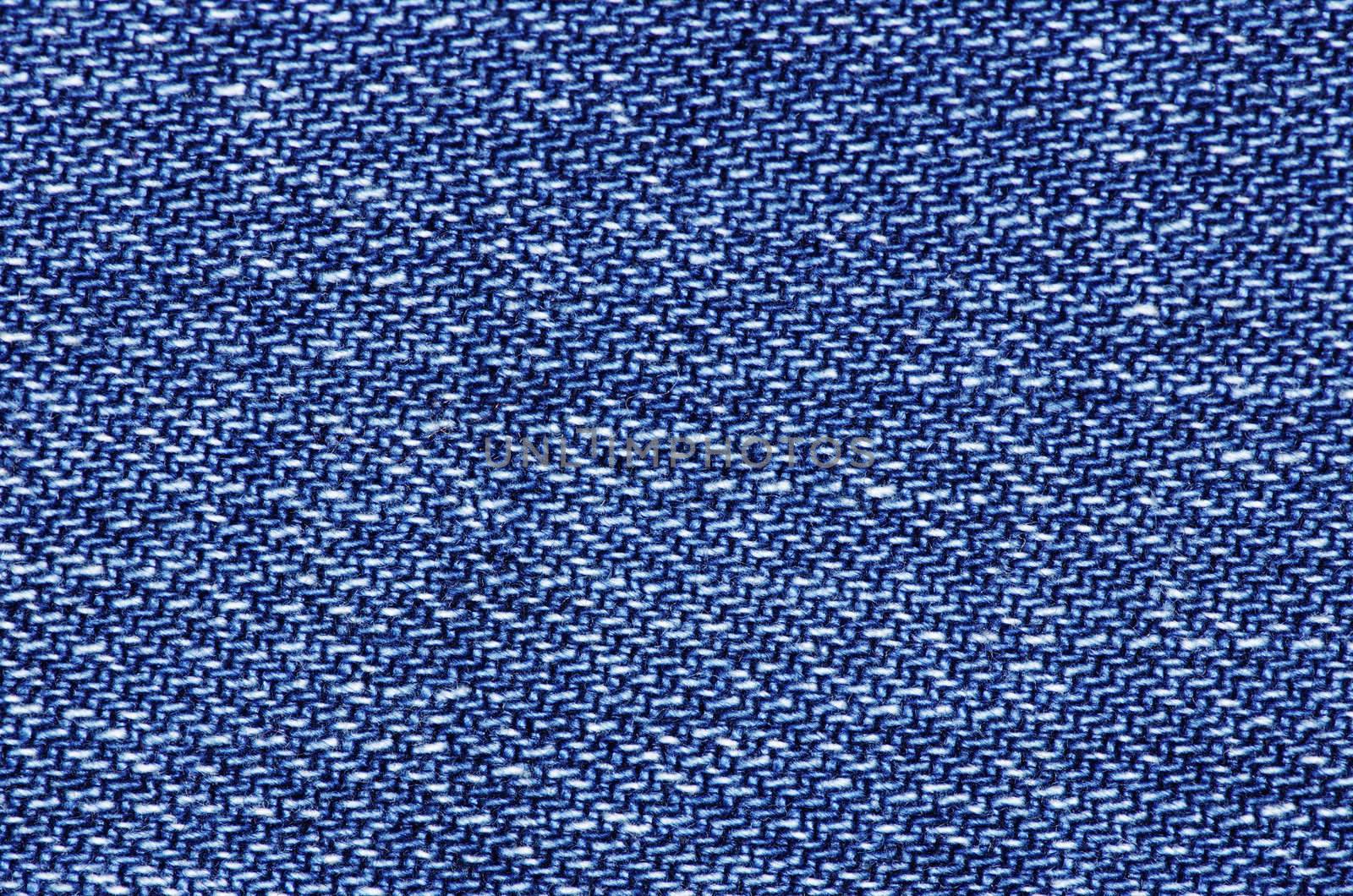Textured striped blue jeans denim linen fabric background