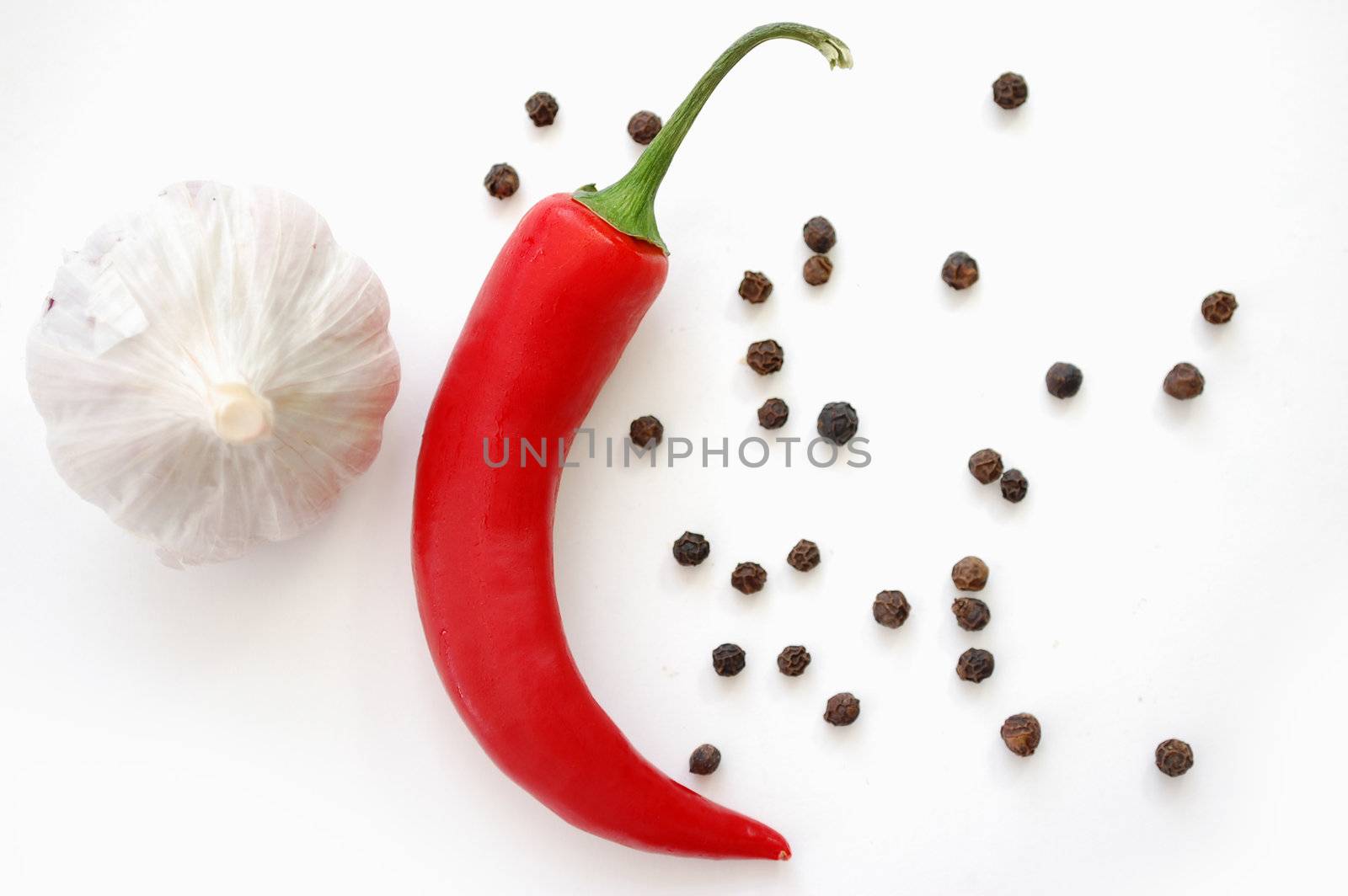 Chilli and garlic by unikpix