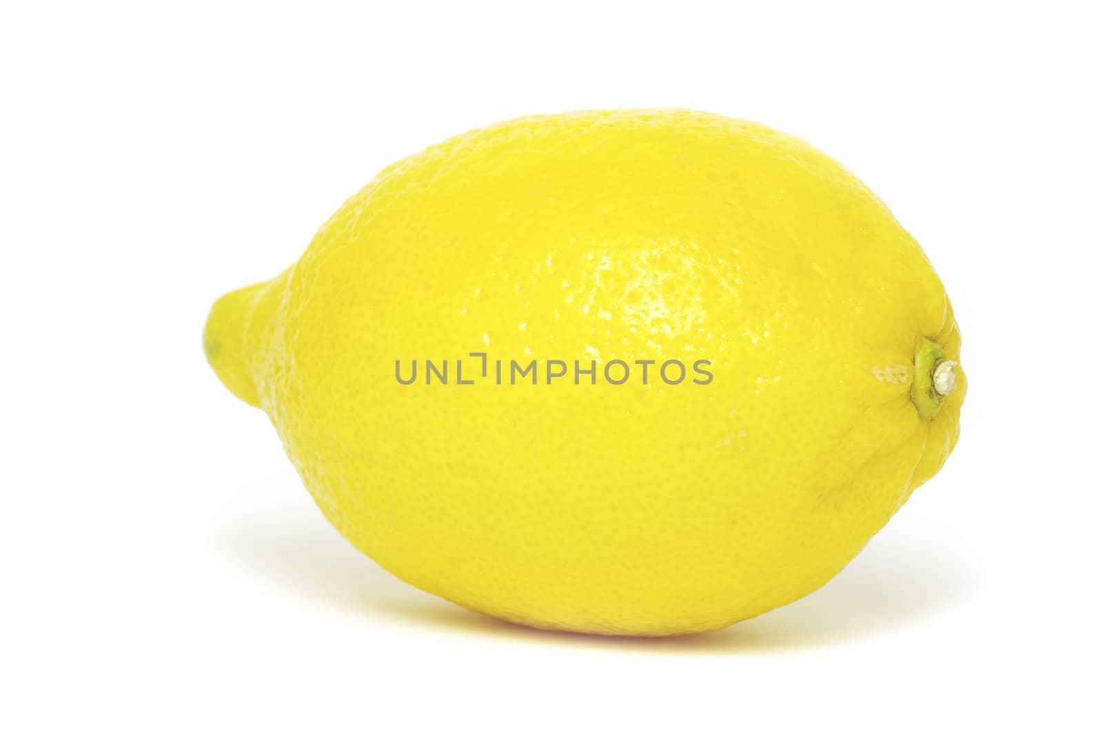 yellow fresh lemons isolated on a white