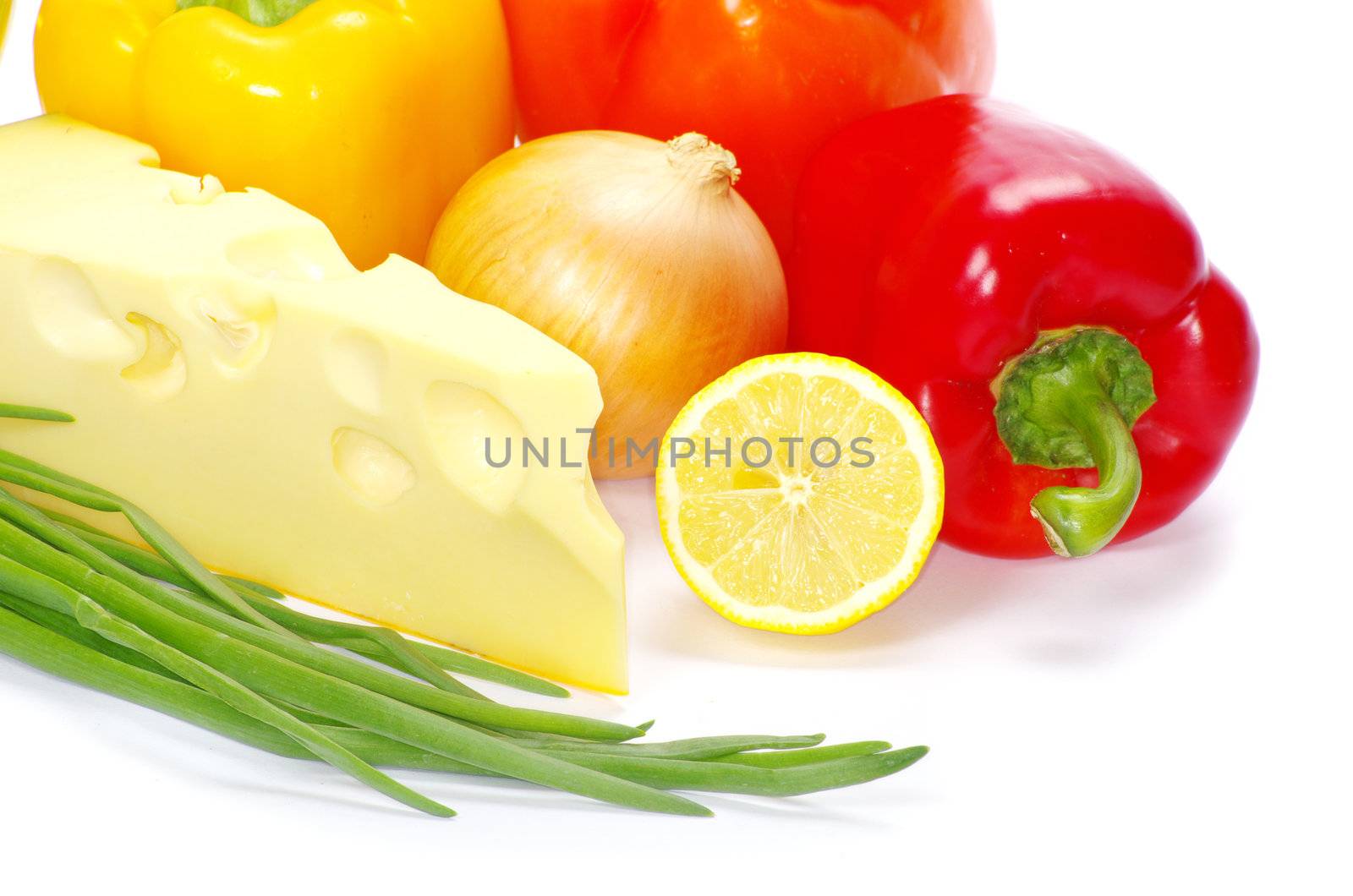vegetable isolated on white background