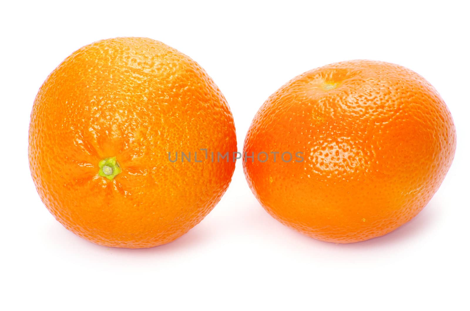 Orange on a white background