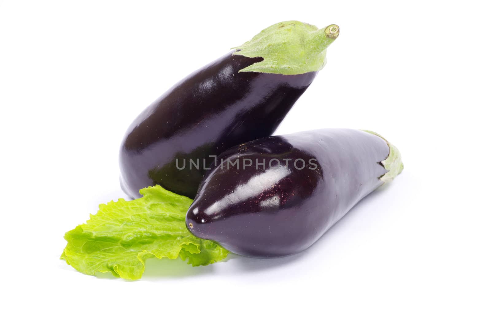 aubergine isolated on white background