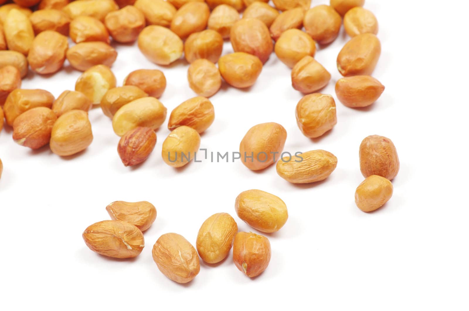 peanuts isolated on white background