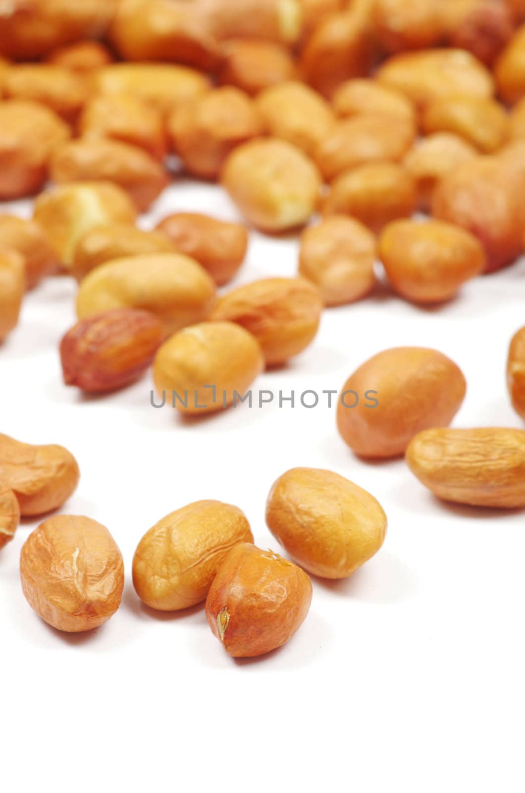 peanuts isolated on white background