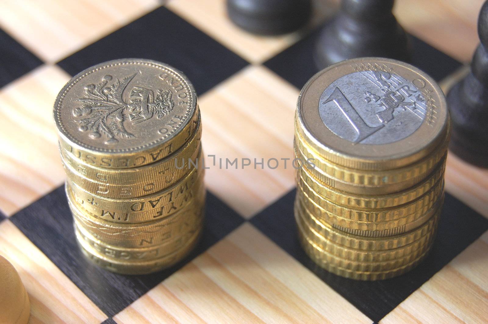 Euro vs pound by unikpix