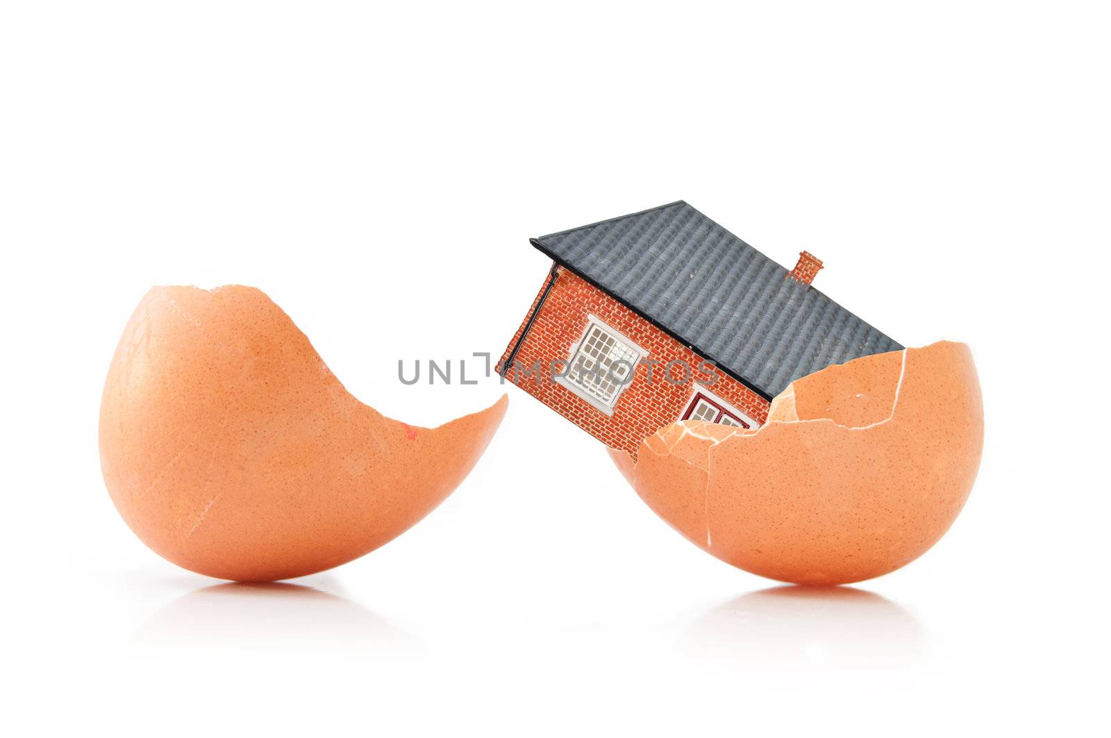 House inside an egg by unikpix