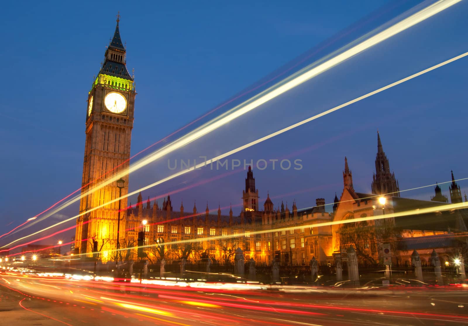 London Big Ben and Westminster by unikpix