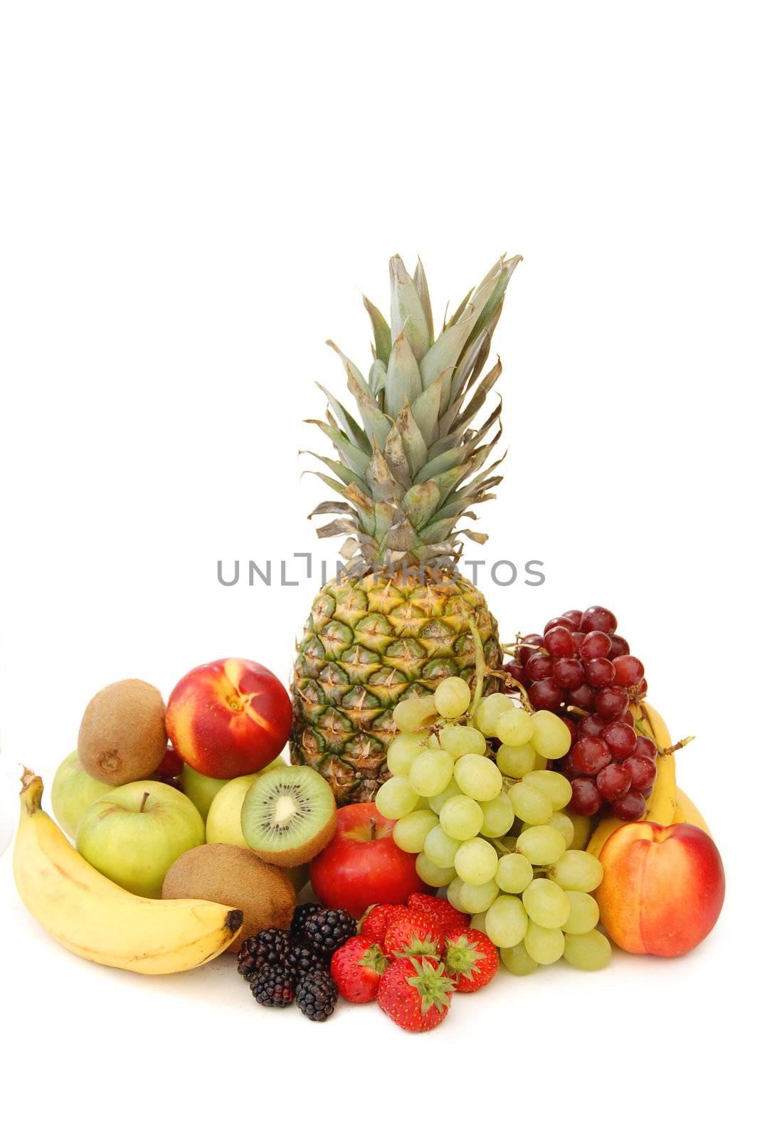 Vibrant assortment of fresh fruit