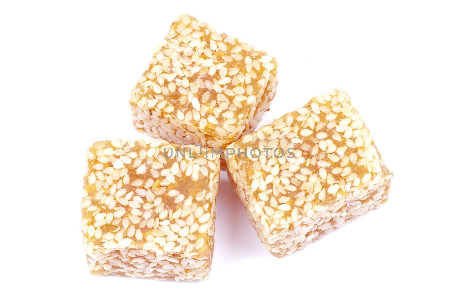 candy on a white background