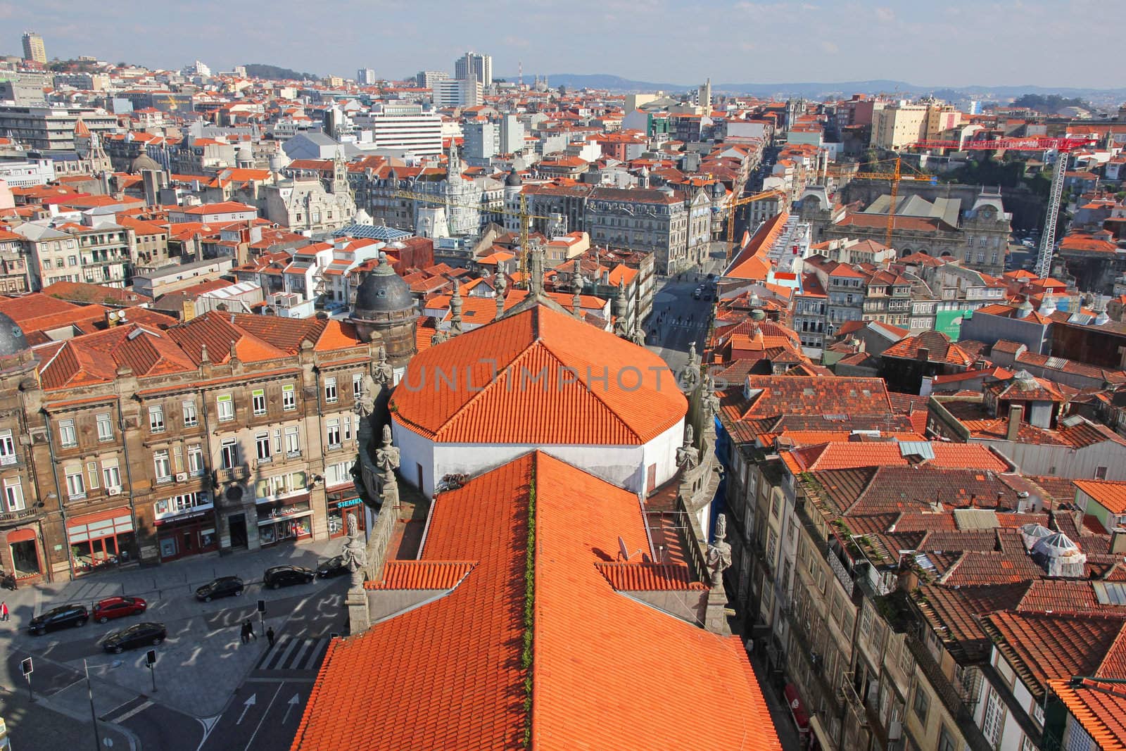 Portugal. Porto. Aerial view over the city