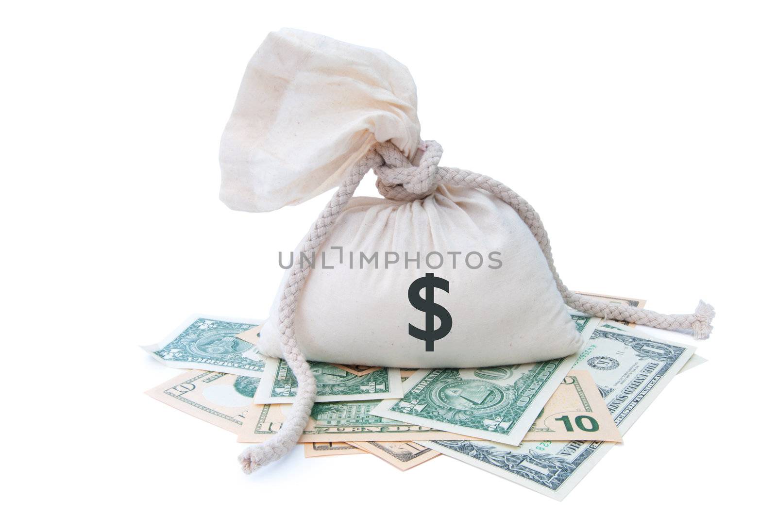 Sack and money by unikpix