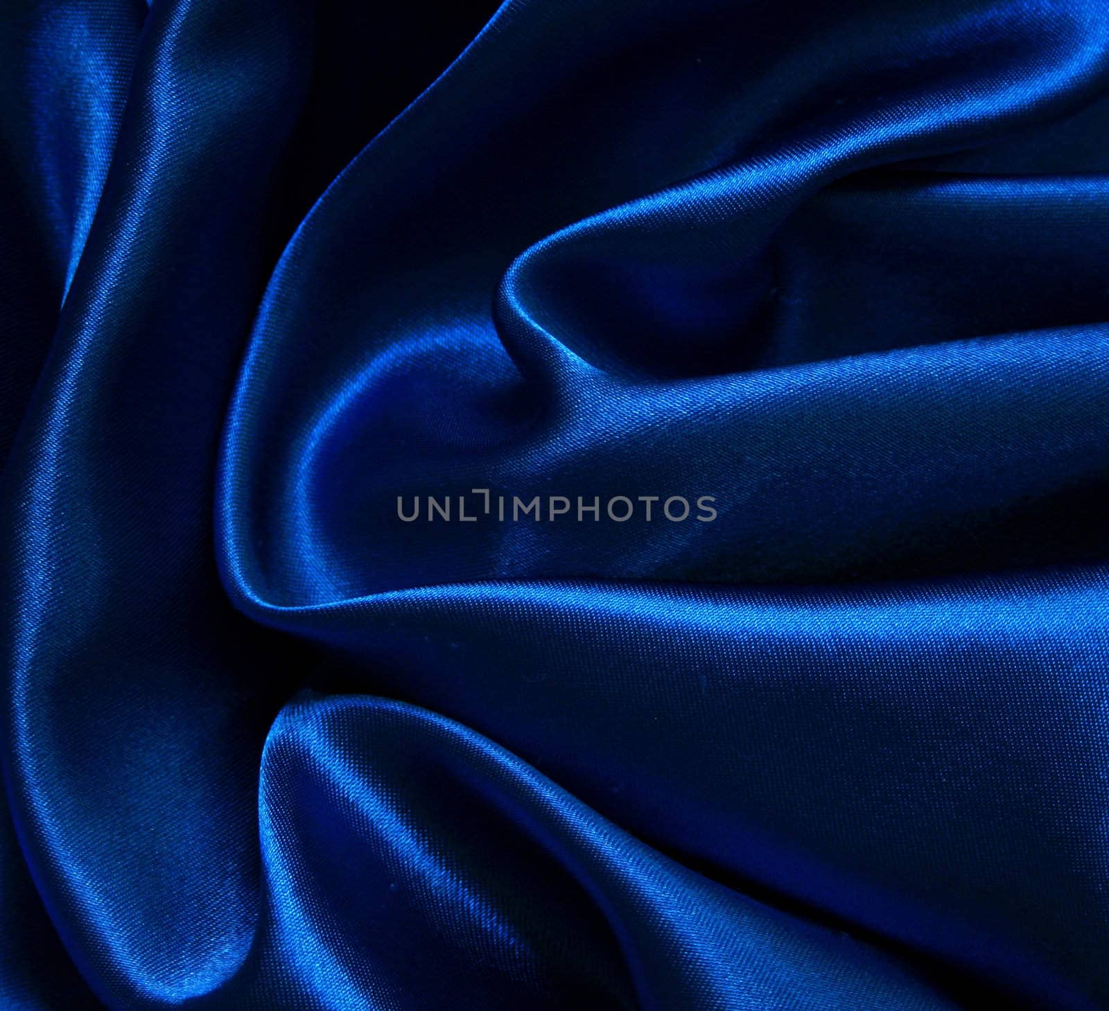 Smooth elegant blue silk can use as background