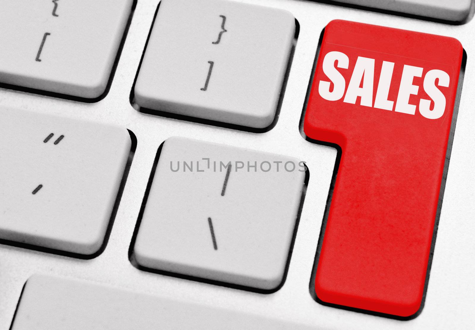 Sales button on computer keyboard
