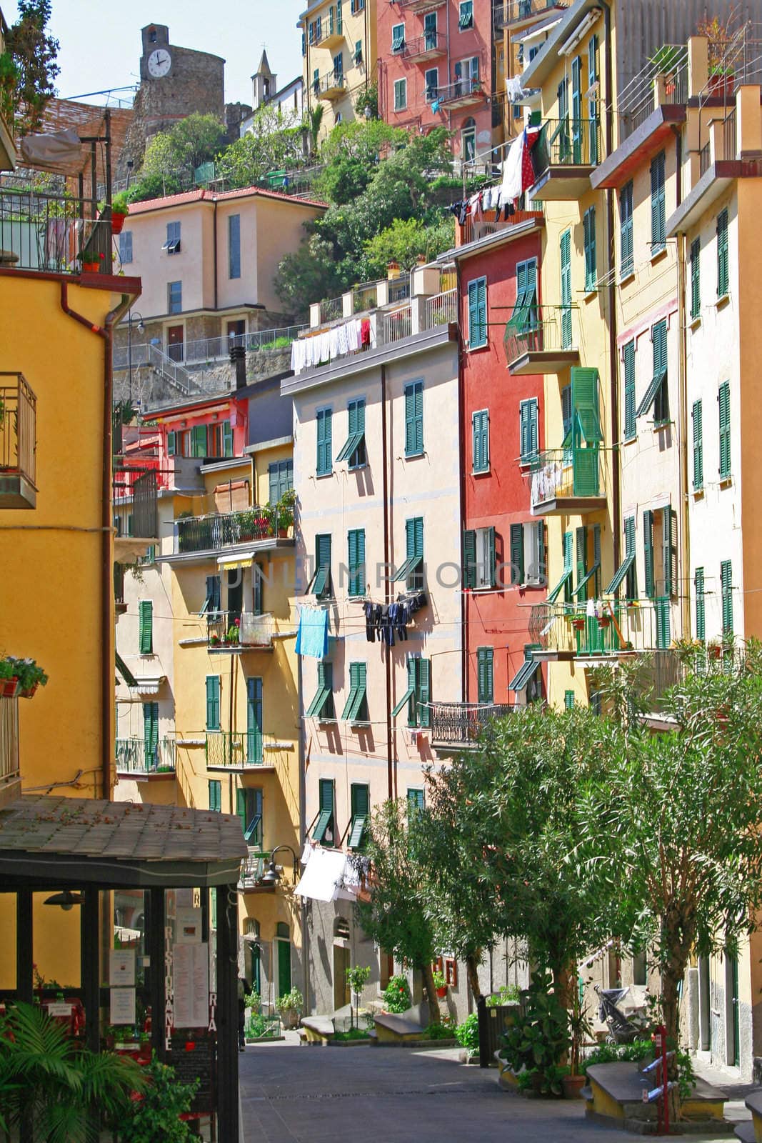 Italy. Cinque Terre. Riomaggiore village 