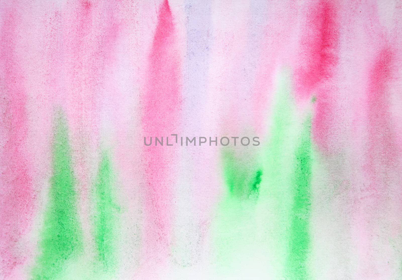 Abstract watercolor background with colorful different layers on paper texture 