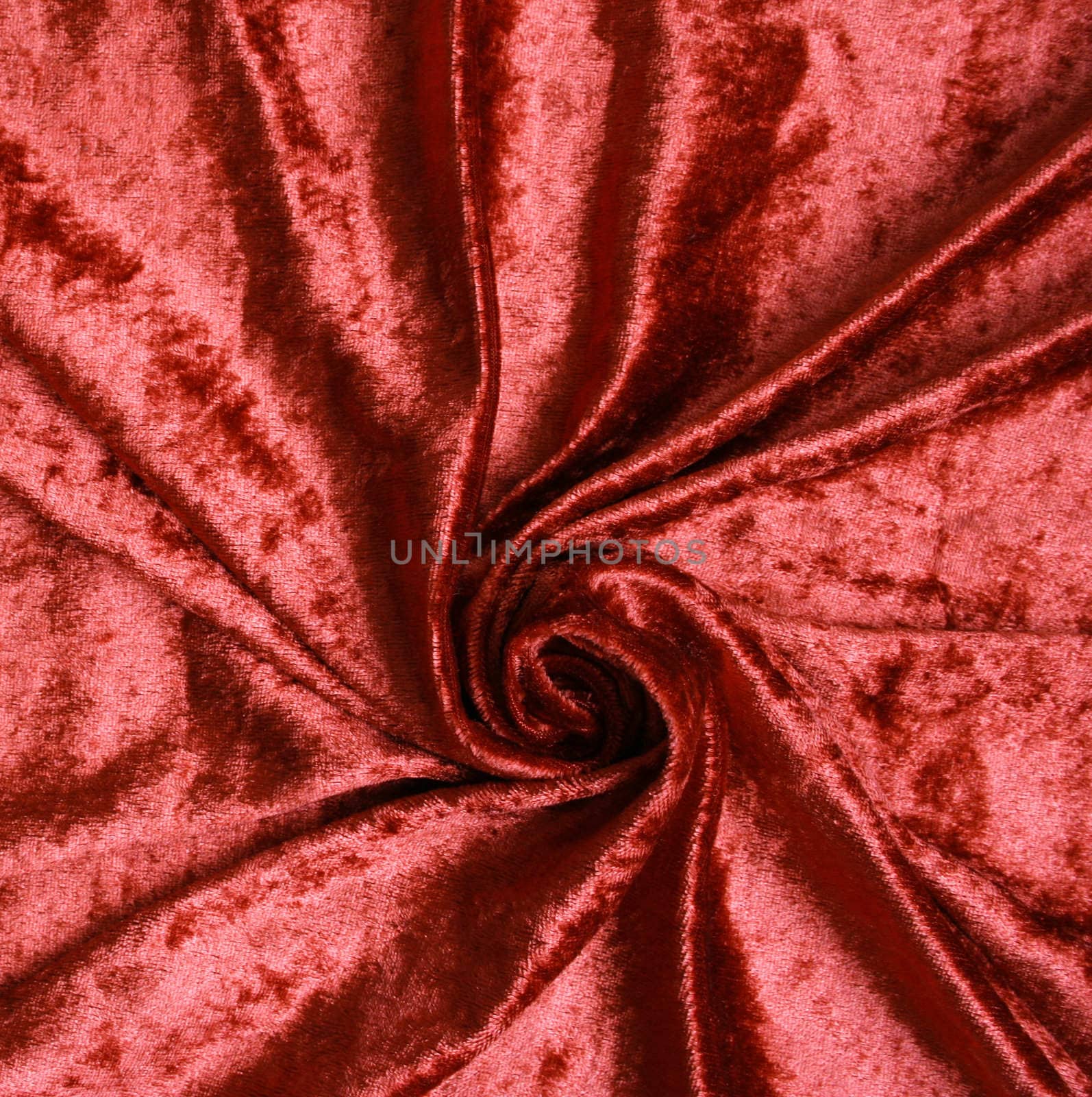 Terracotta velvet fabric background by oxanatravel