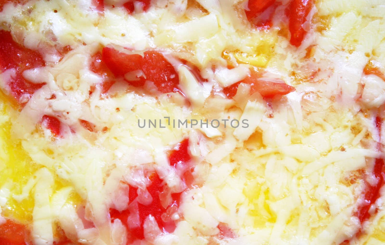 Omelette with tomatoes and cheese can use as background