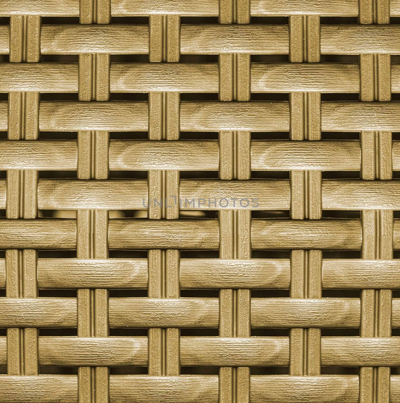 Wooden striped textured basket weaving background.  by simpson33