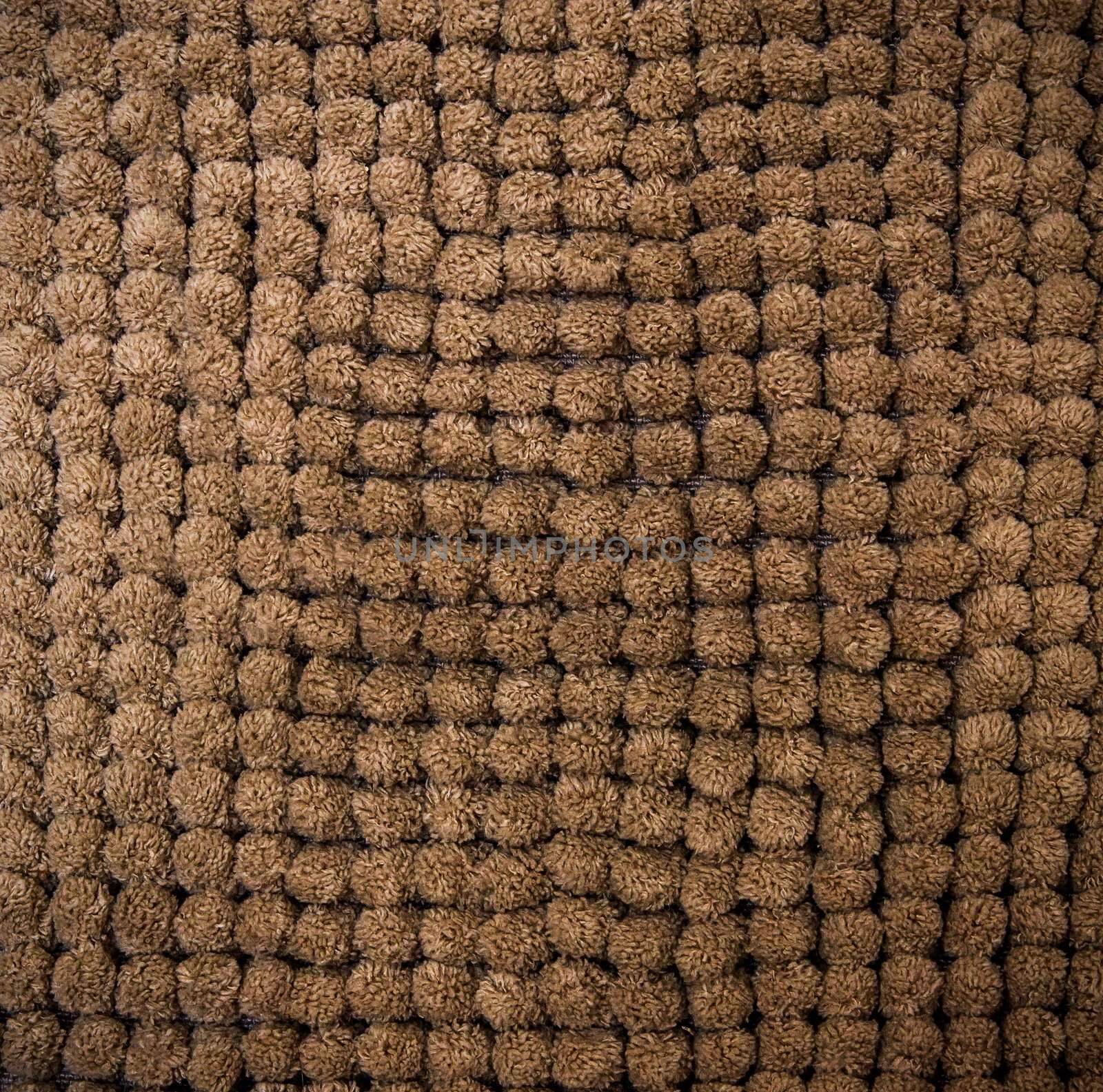 Brown bathroom carpet texture or background by simpson33