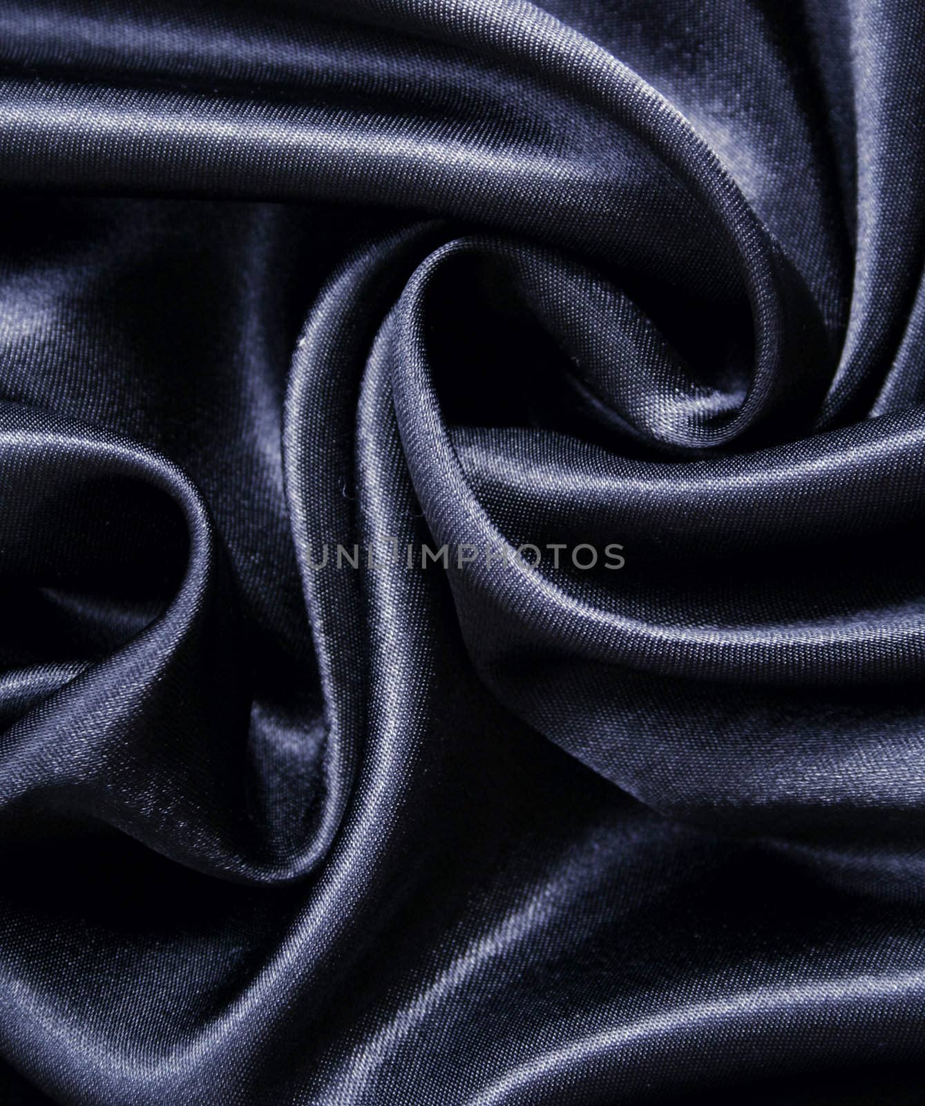 Smooth elegant black silk can use as background 
