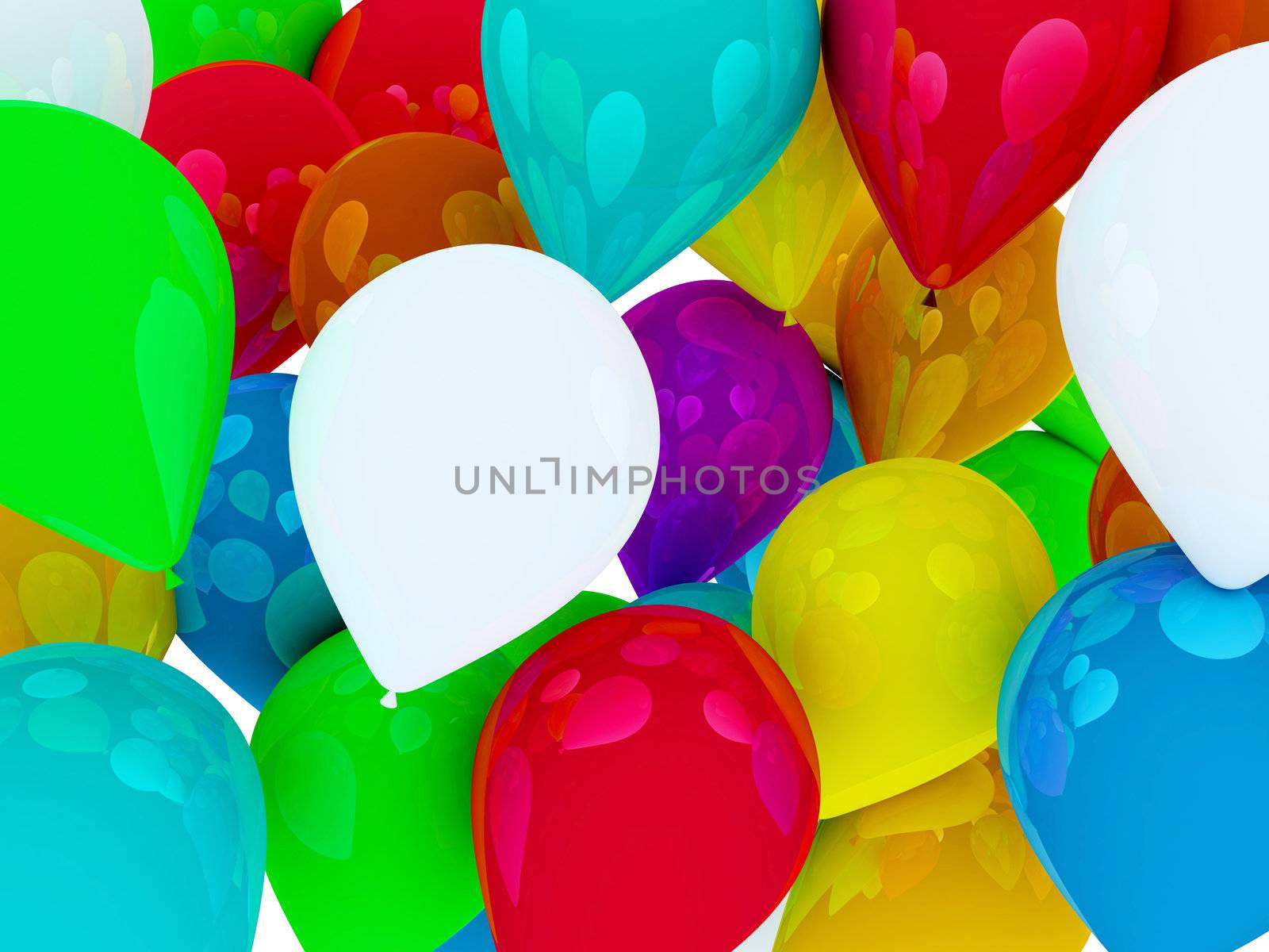 many colored balloons forming a bright background wallpaper image